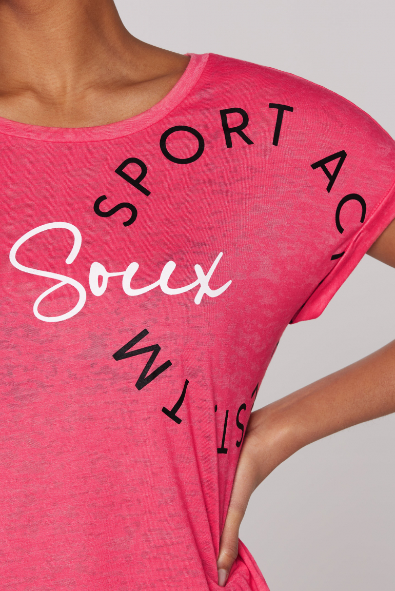 Ärmelloses Shirt mit Ausbrenner-Effekten