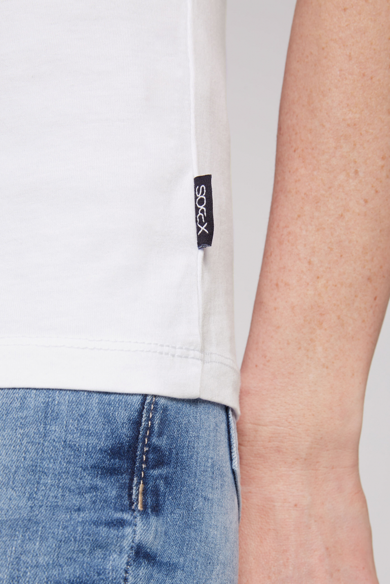 Basic T-Shirt mit Rundhalsausschnitt