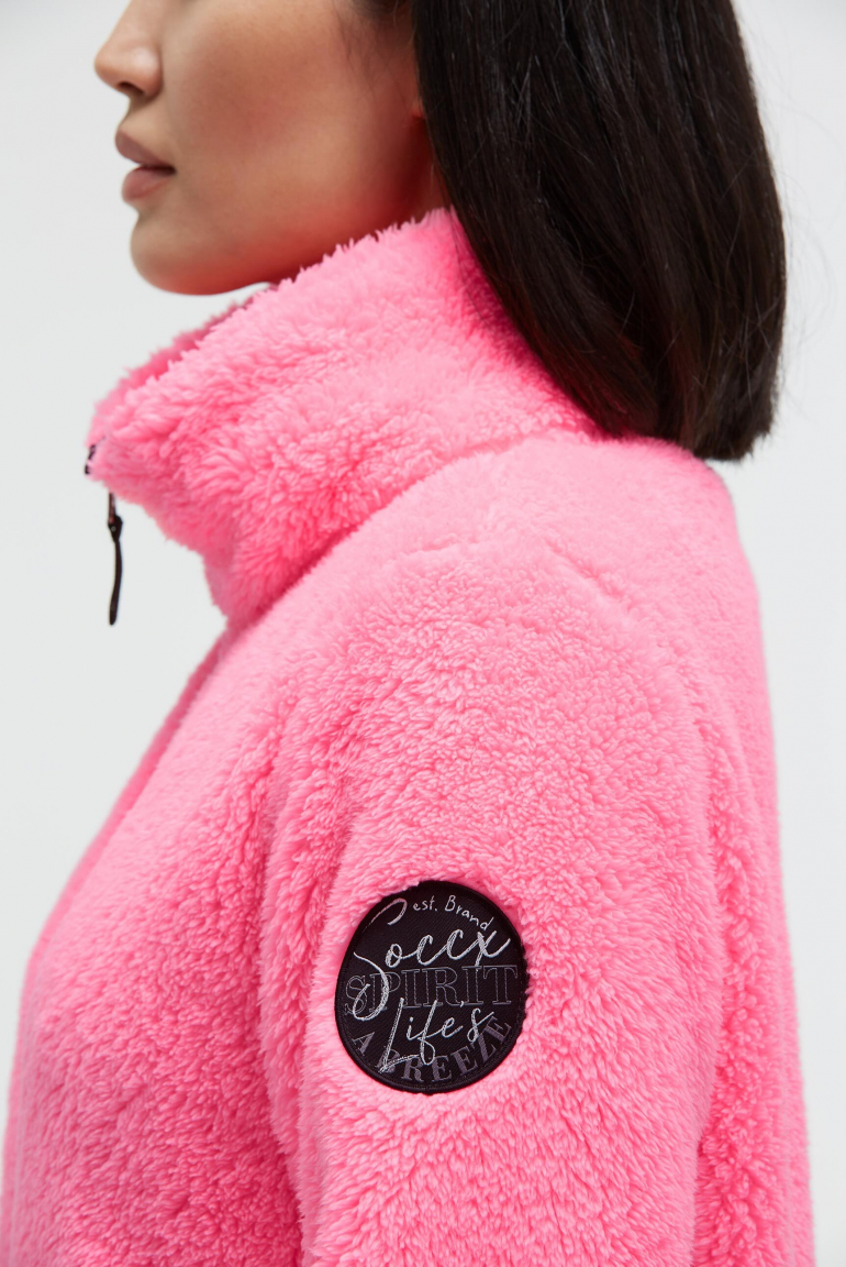 Fleecejacke mit Sherpa-Optik