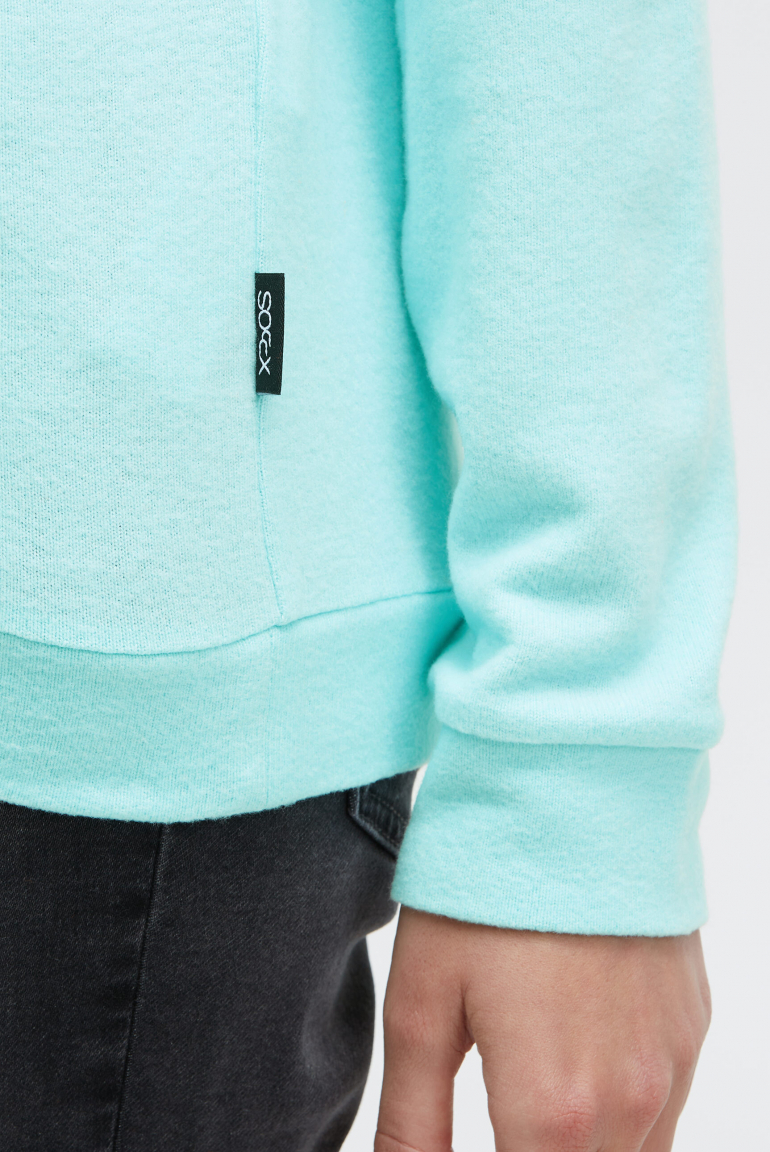 Hoodie aus Flauschstrick