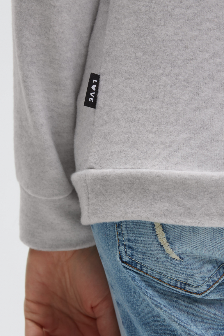 Hoodie aus Flauschstrick