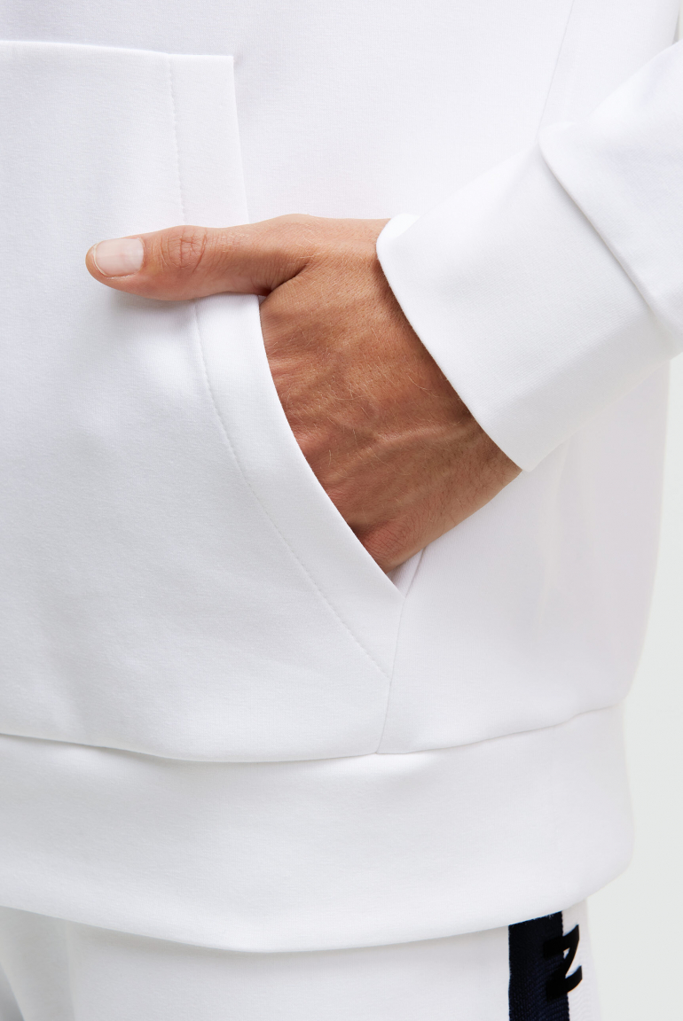 Hoodie aus Interlock mit Backprint