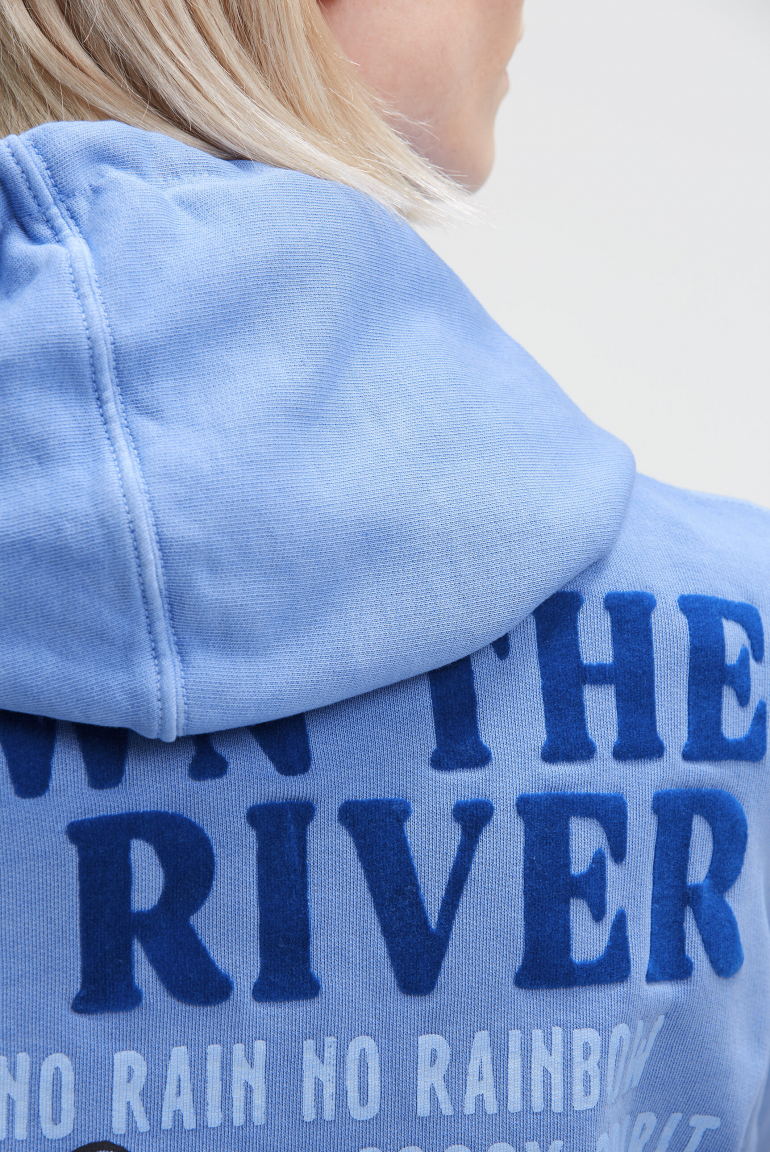 Hoodie mit dekorativem Rücken-Artwork