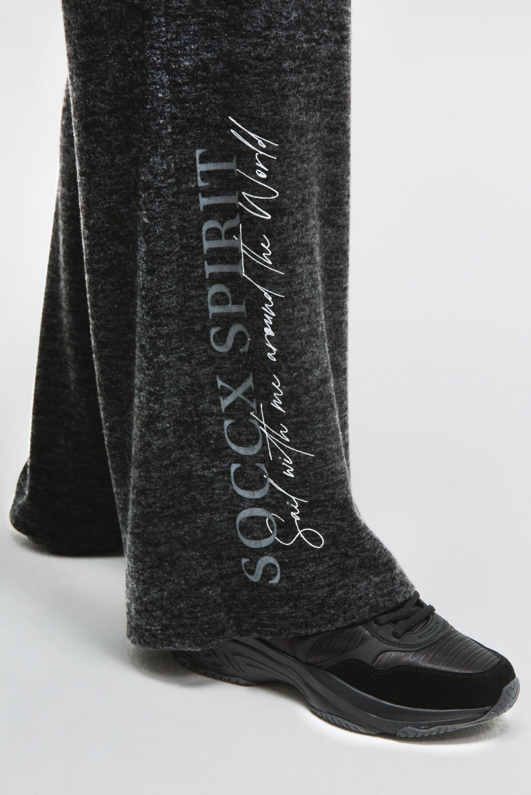 Hose aus Flauschstrick Relaxed Fit