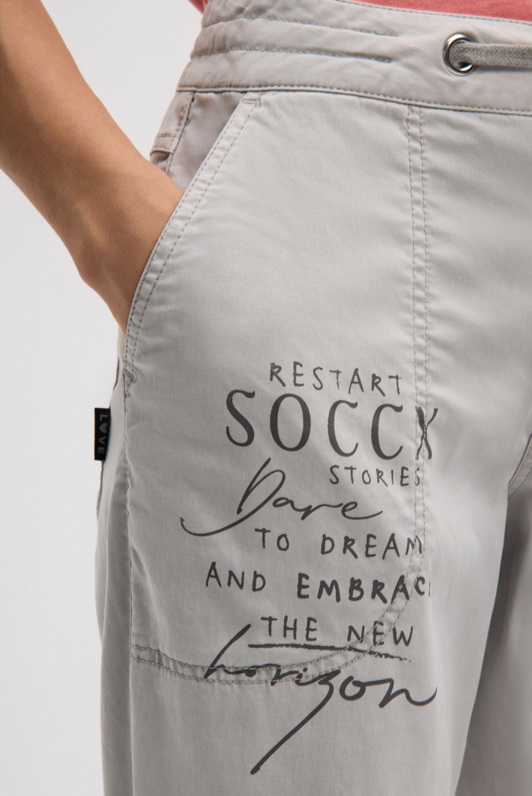 Hose im Joggpants-Stil mit Print