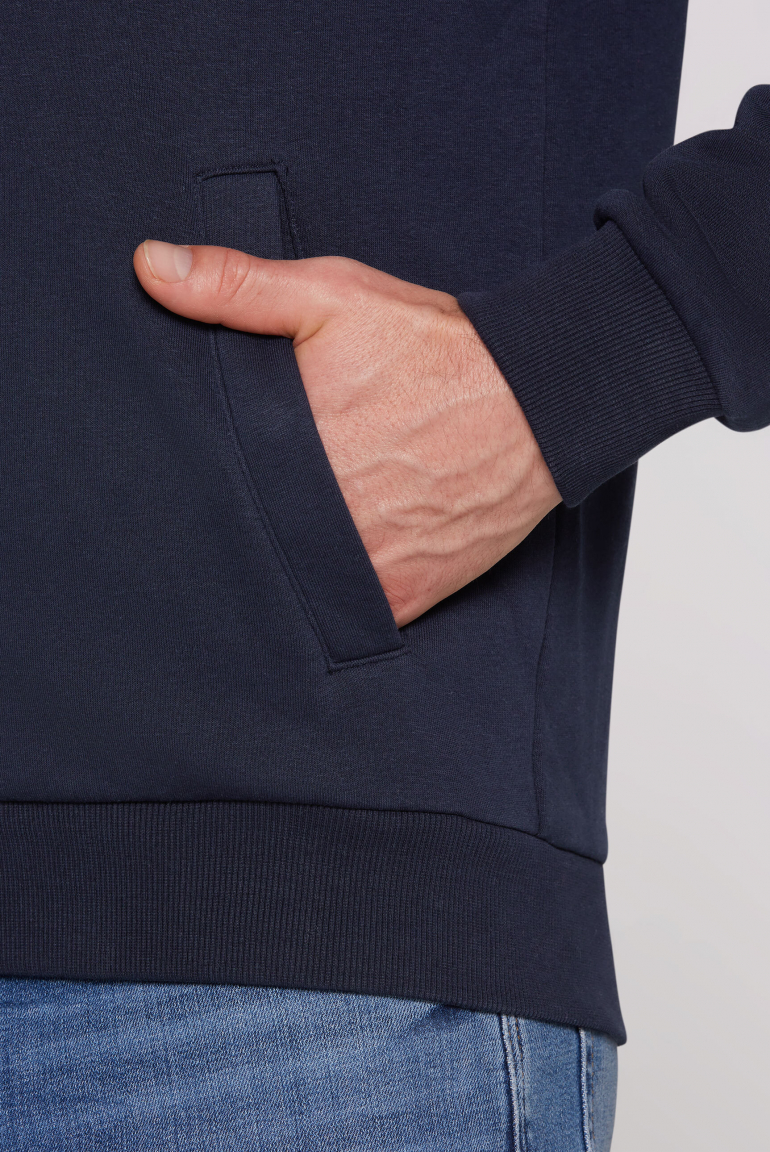 Kapuzensweatjacke mit Puffprints