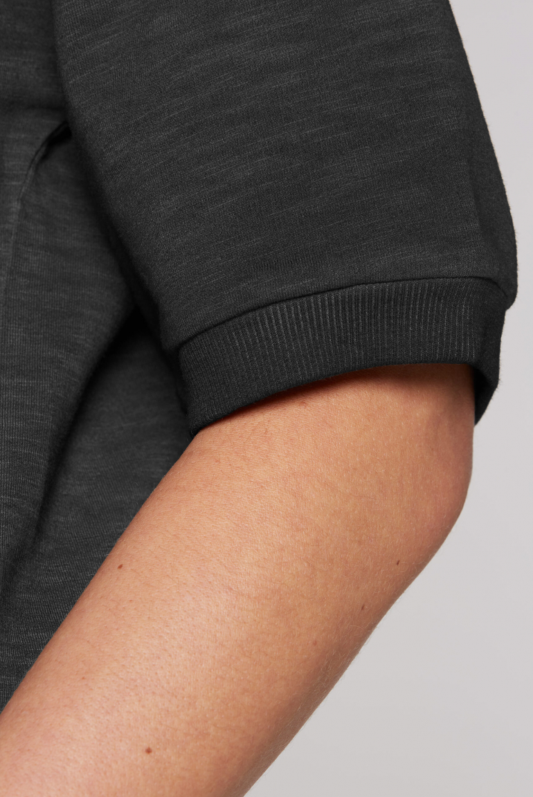 Kurzarm-Sweatshirt mit Label Print