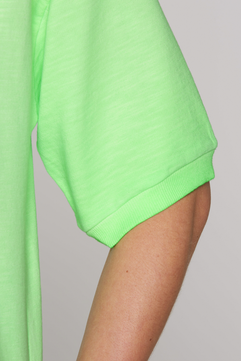 Kurzarm-Sweatshirt mit Label Print