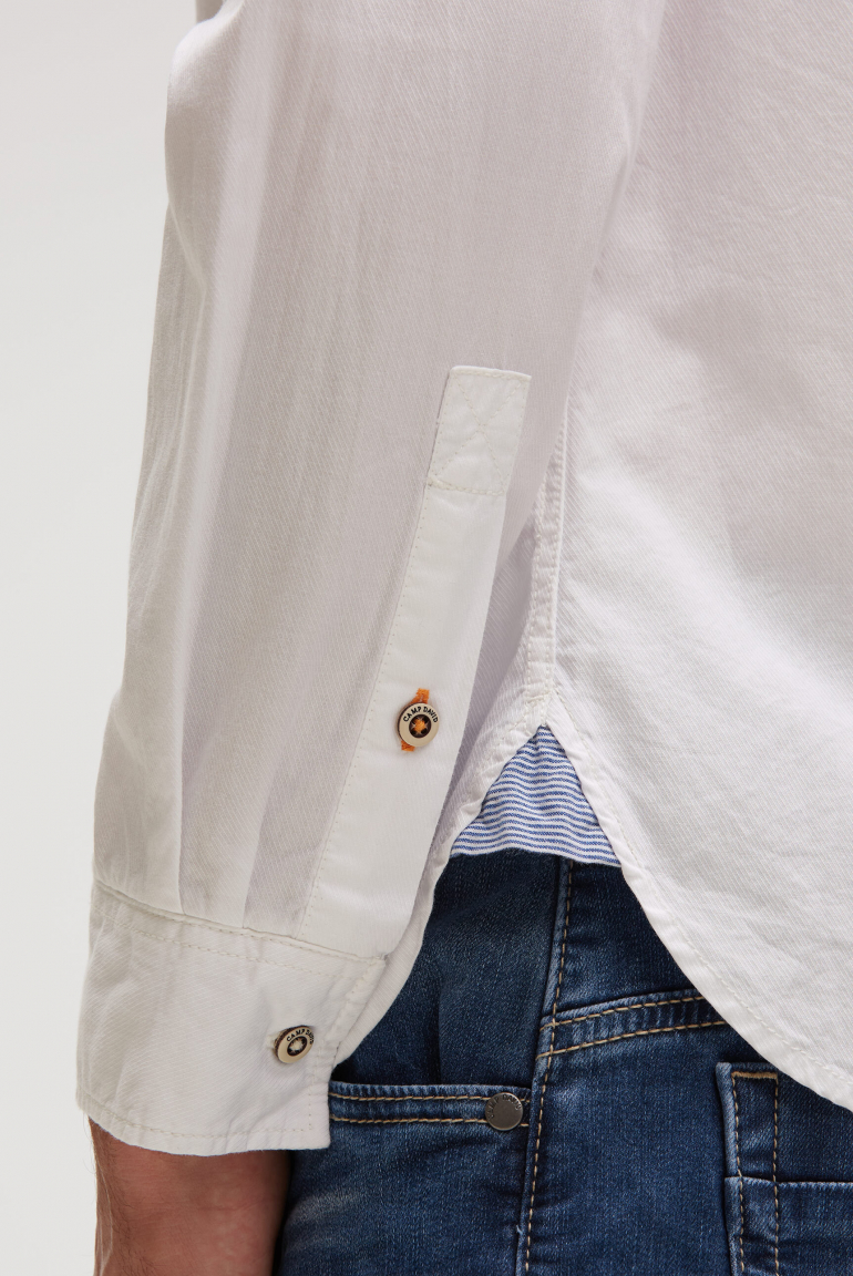 Langarmhemd mit Klappentaschen und Prints