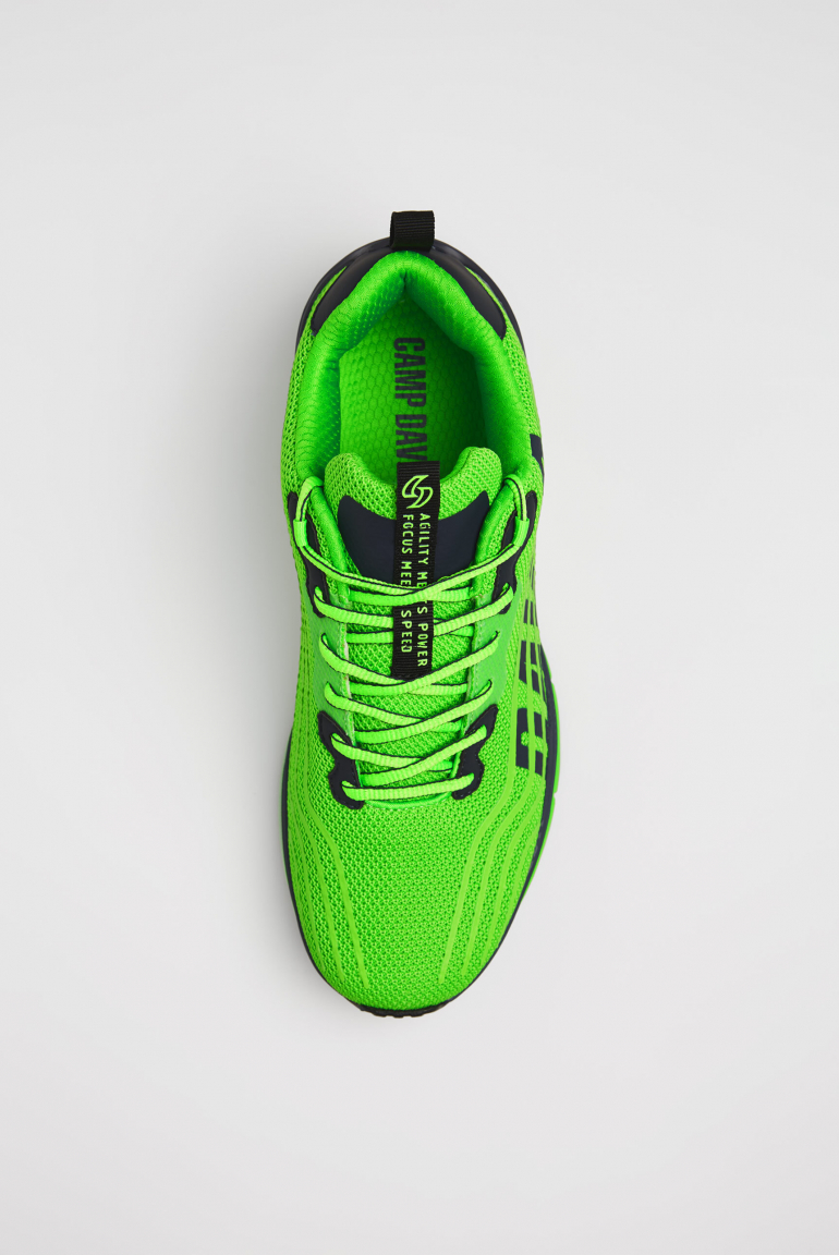 Leichter Sneaker im Knit-Design mit Rubber Artwork