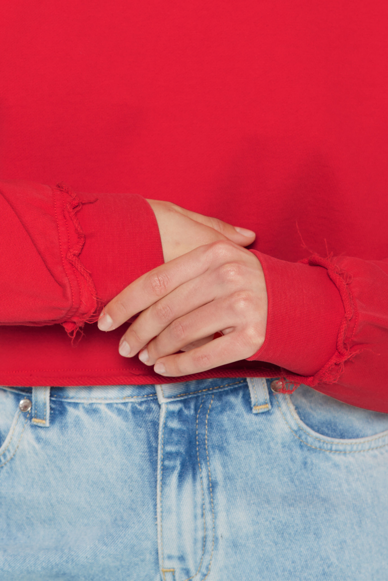 LO-LA Cropped Sweatshirt printed