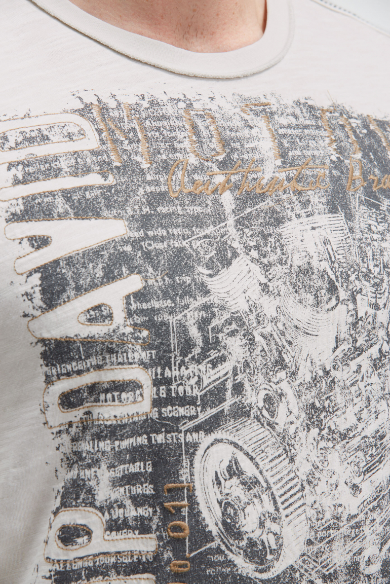Longsleeve mit Tape und Photoprint