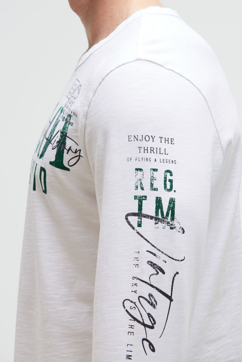 Longsleeve mit Used Prints