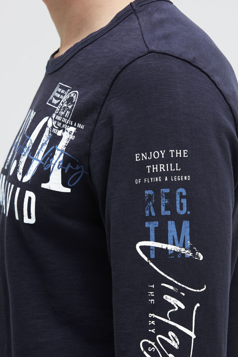Longsleeve mit Used Prints