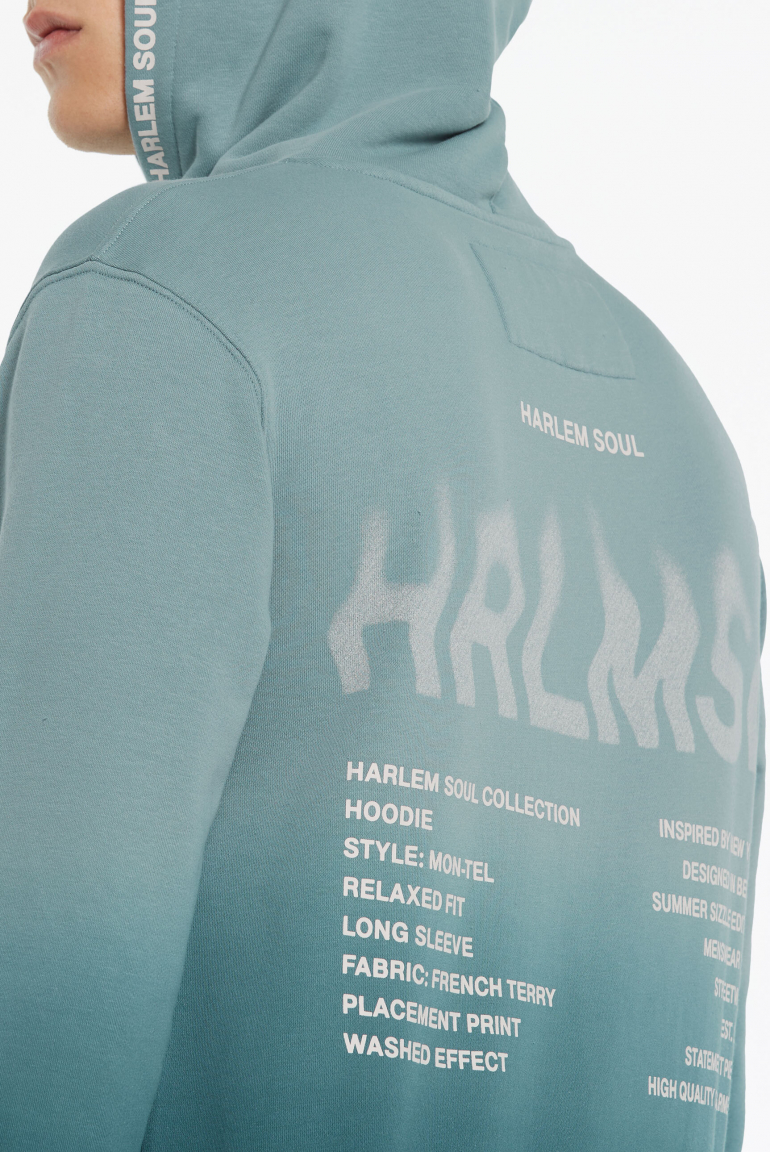 MON-TEL Hoodie Dip Dyed printed