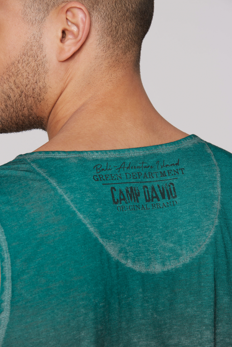 Muskelshirt Dip Dye mit Ausbrenner-Effekten