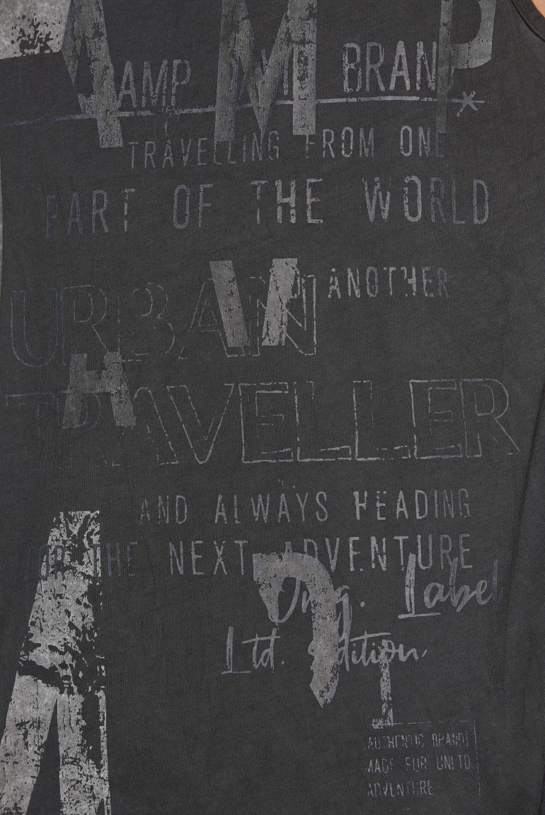 Muskelshirt mit Print im Used Look