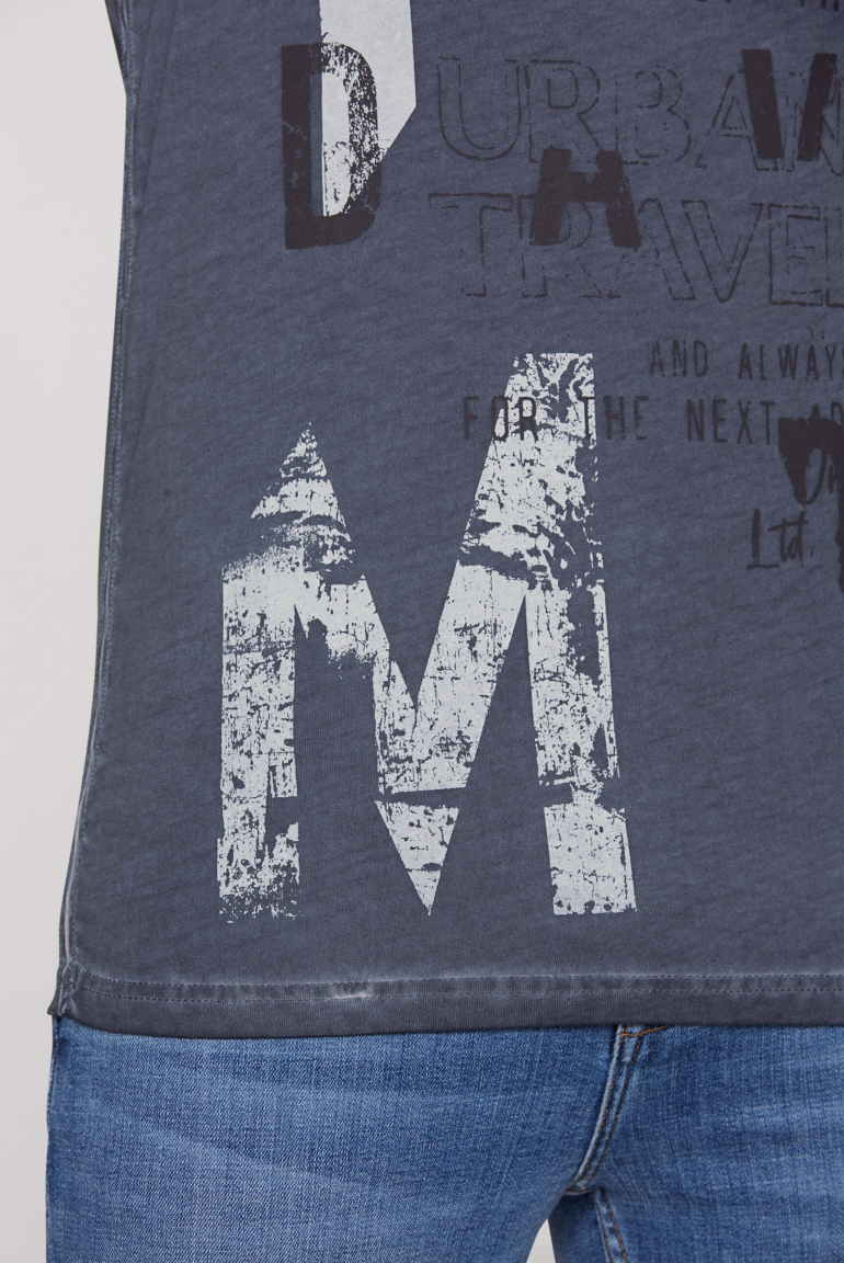 Muskelshirt mit Print im Used Look