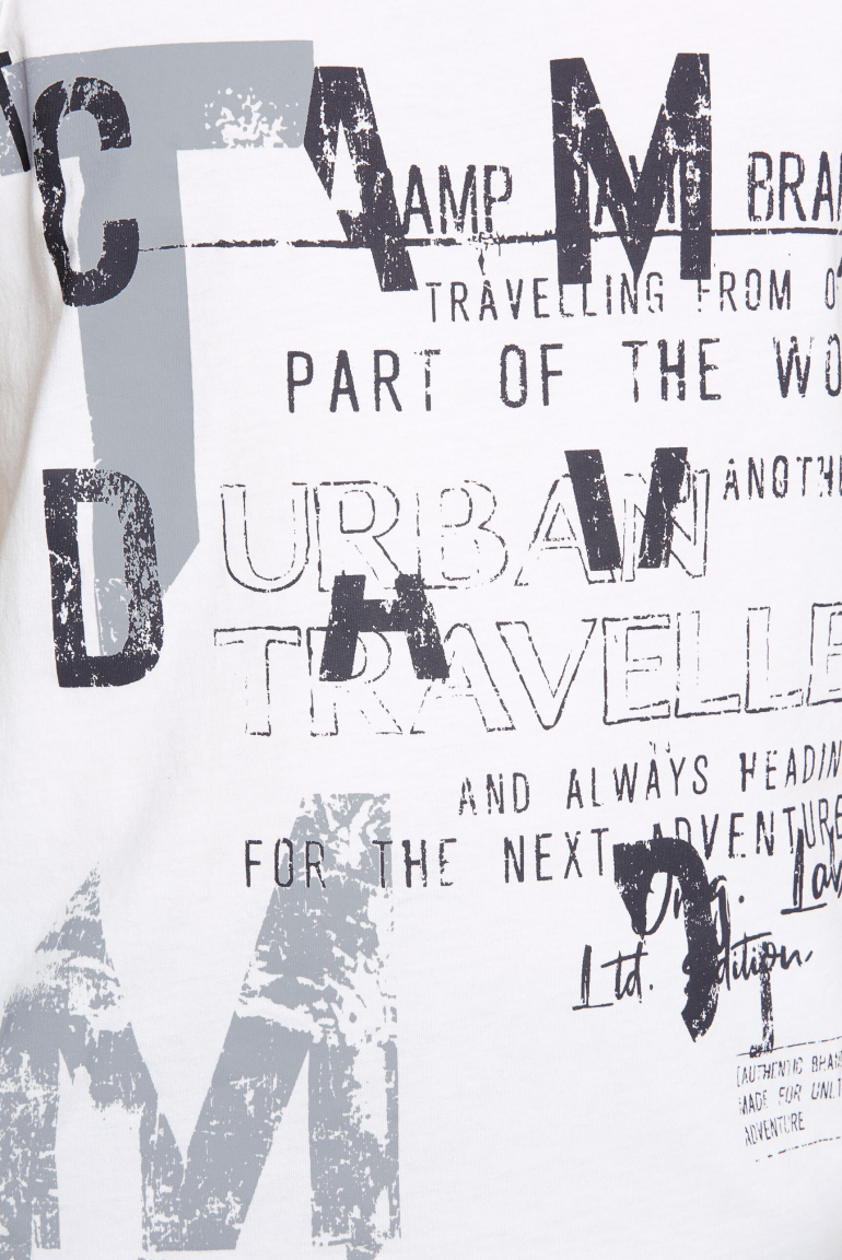 Muskelshirt mit Print im Used Look