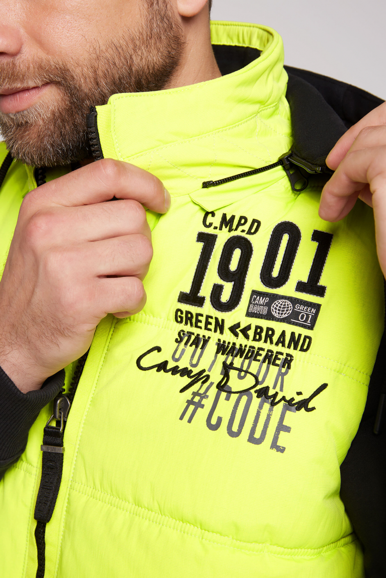 Kapuze Neon Gelber Mantel Kapuze Beaumont Amsterdam Leichte