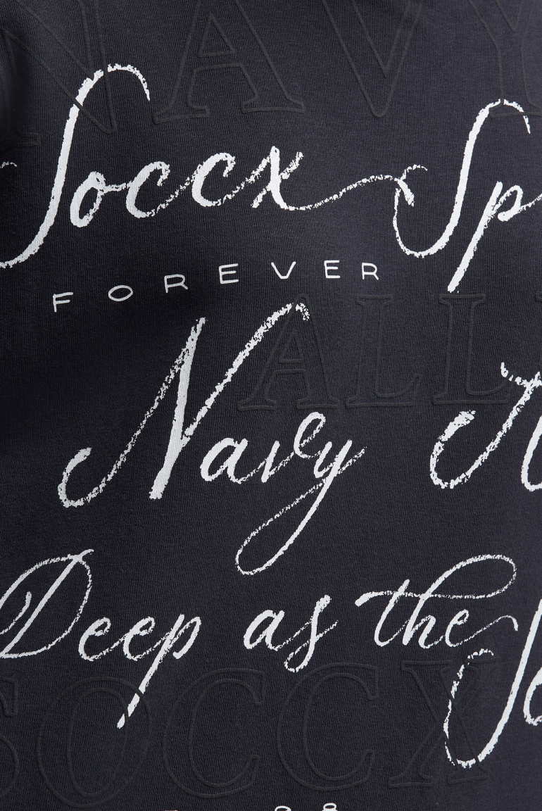 Oversized Sweatshirt mit Wording Print