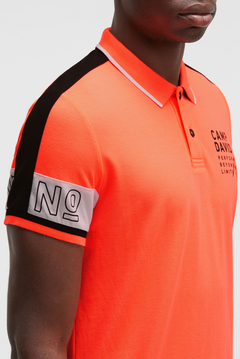 Pikee-Polo mit Colour-Blocking