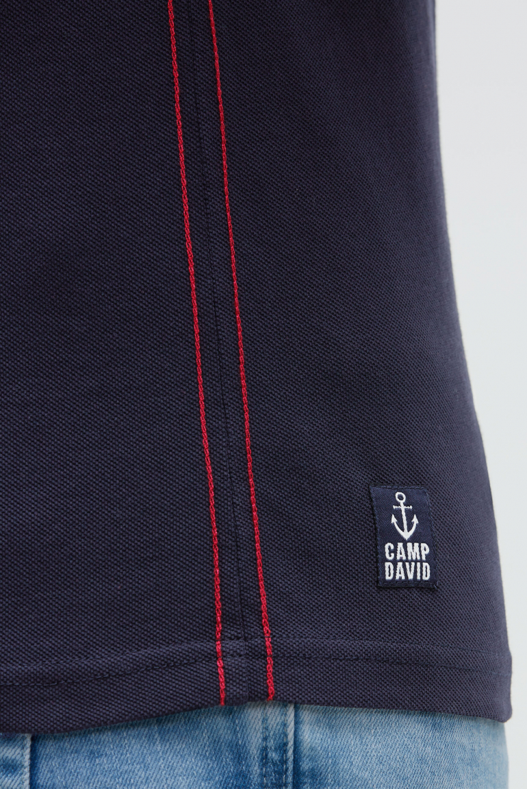 Pikee-Polo mit Logo-Stickerei