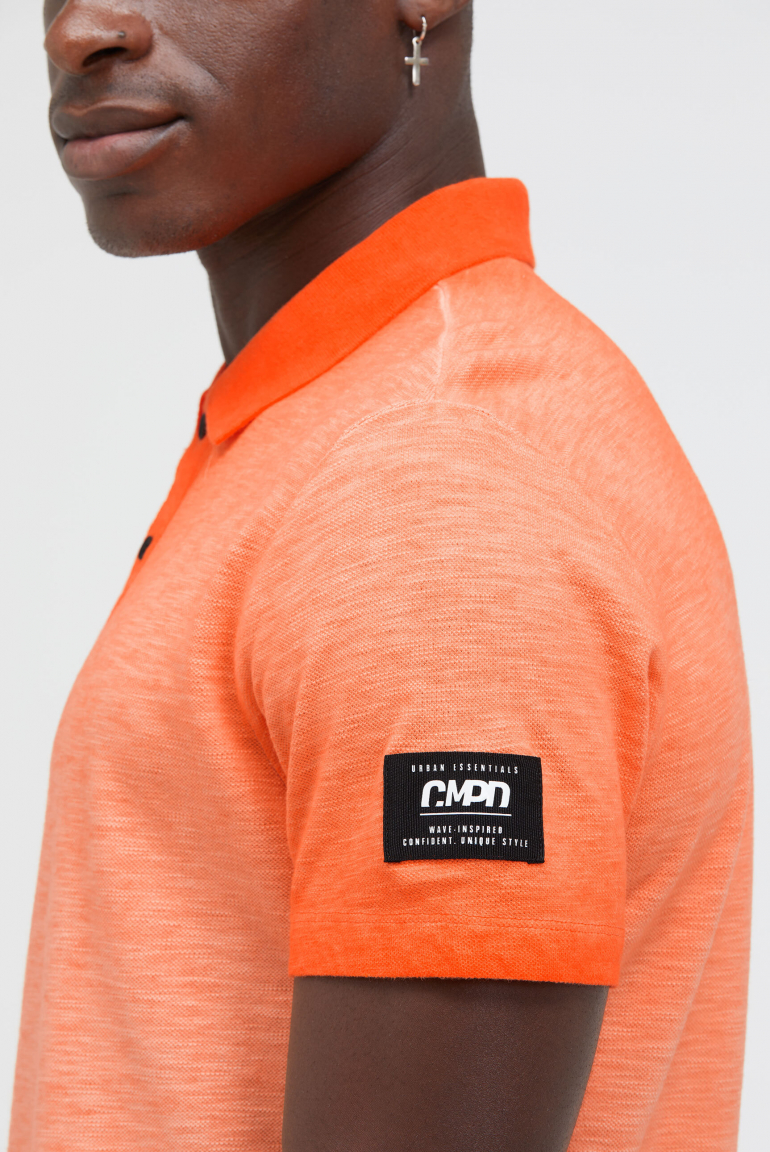 Poloshirt aus Slub-Pikee Inside Oil Dyed