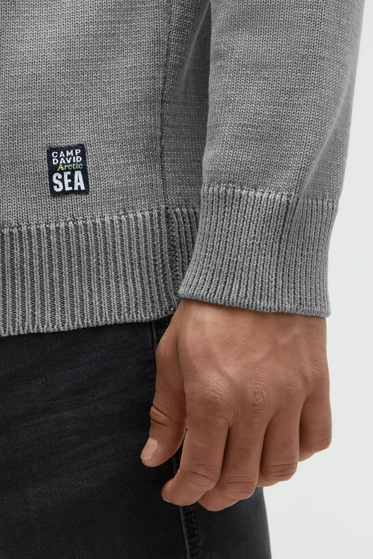 Pullover Rundhals mit Logo Prints