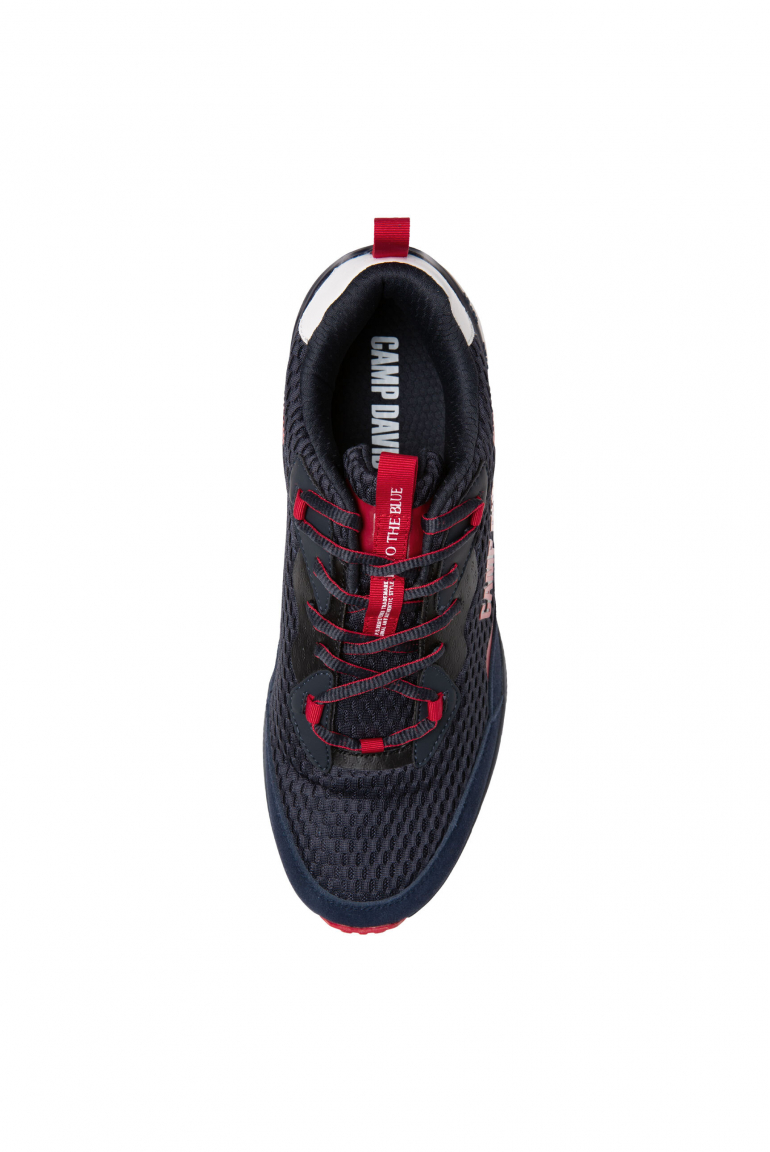 Running Sneaker mit Mesh-Struktur und Logo