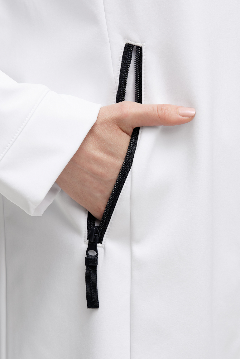 Softshell-Parka mit Kapuze