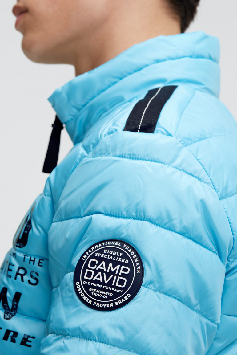 Steppjacke mit Logo Prints