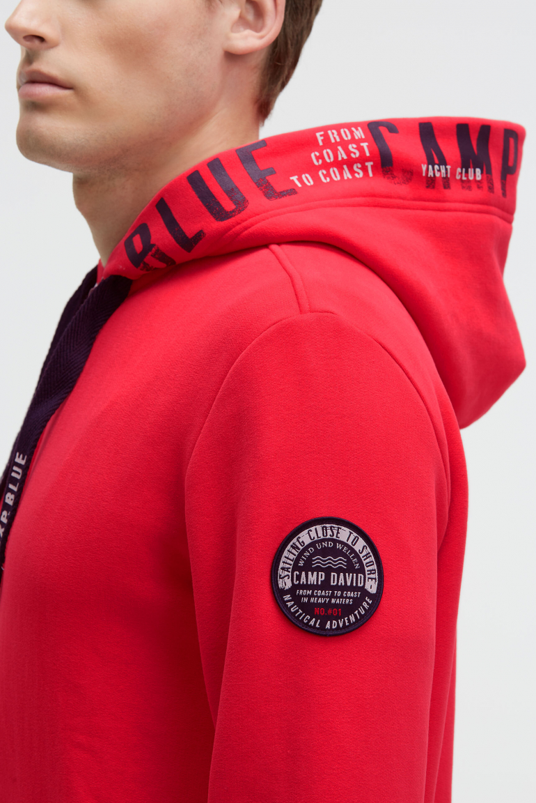 Sweatjacke mit Kapuzen-Artwork