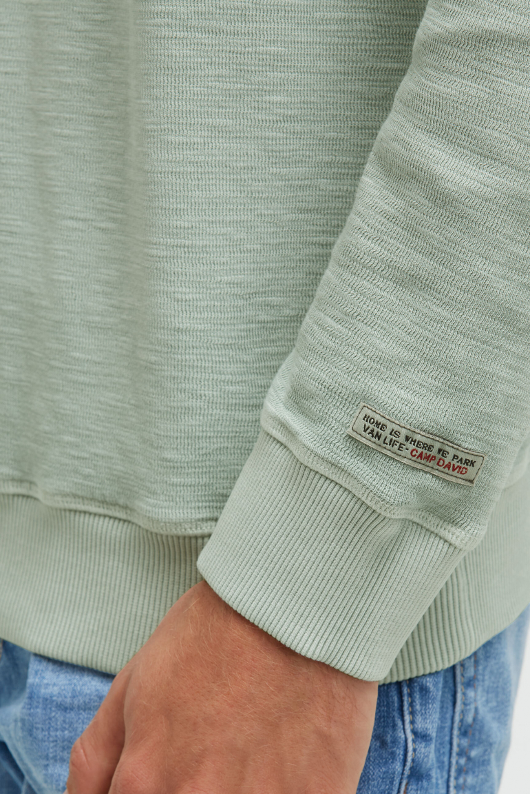 Sweatshirt aus Slub Interlock