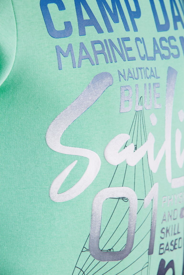 Sweatshirt mit Colour Gradient Puffprint
