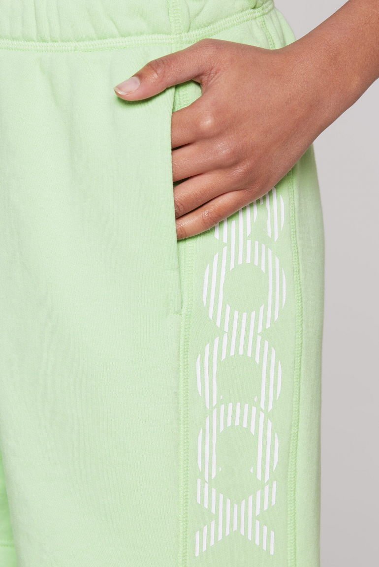 Sweatshorts mit Logo Print an den Seiten