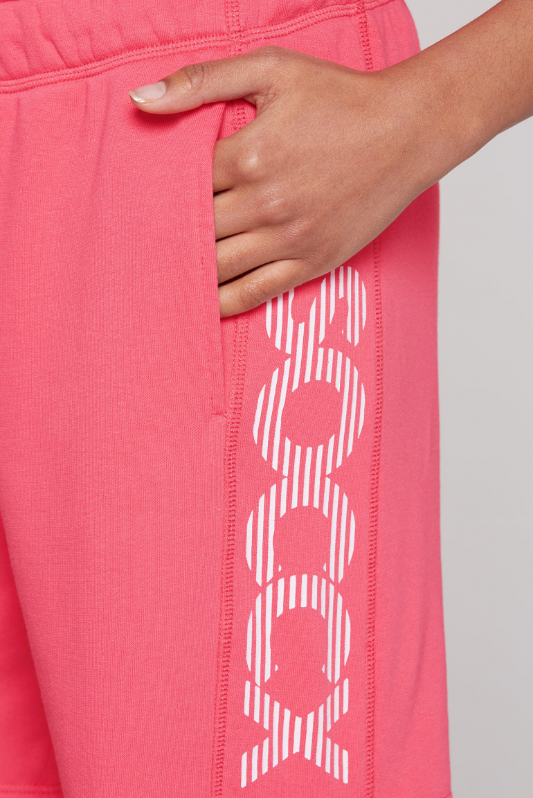 Sweatshorts mit Logo Print an den Seiten