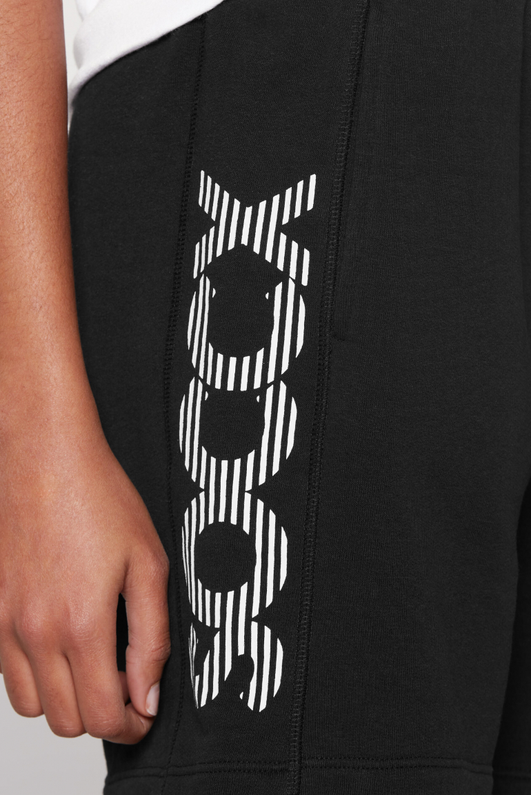 Sweatshorts mit Logo Print an den Seiten