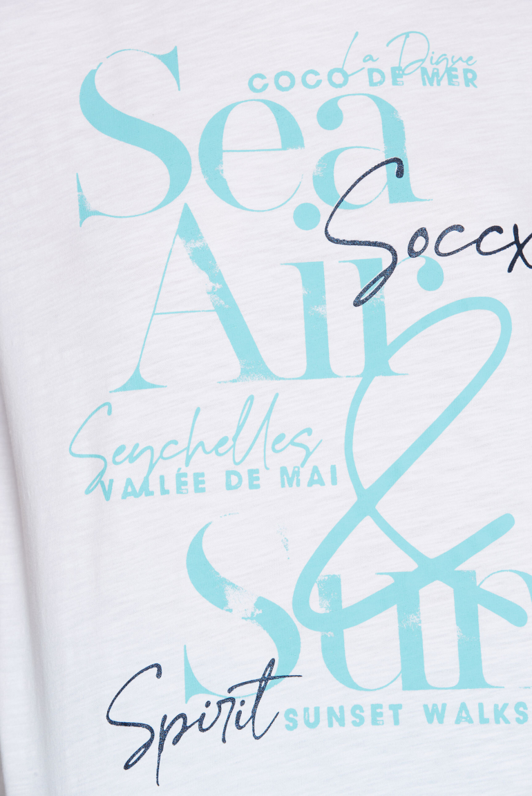 T-Shirt mit Rundhalsausschnitt und Artwork