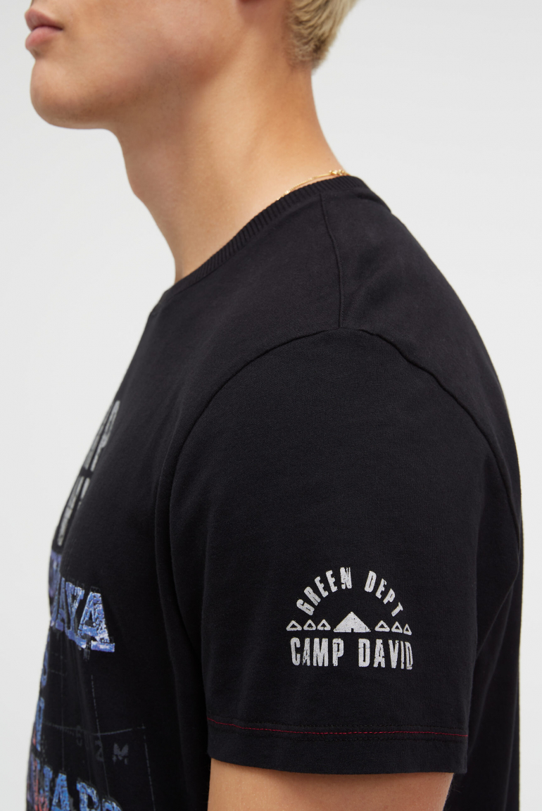 T-Shirt mit Wording Print