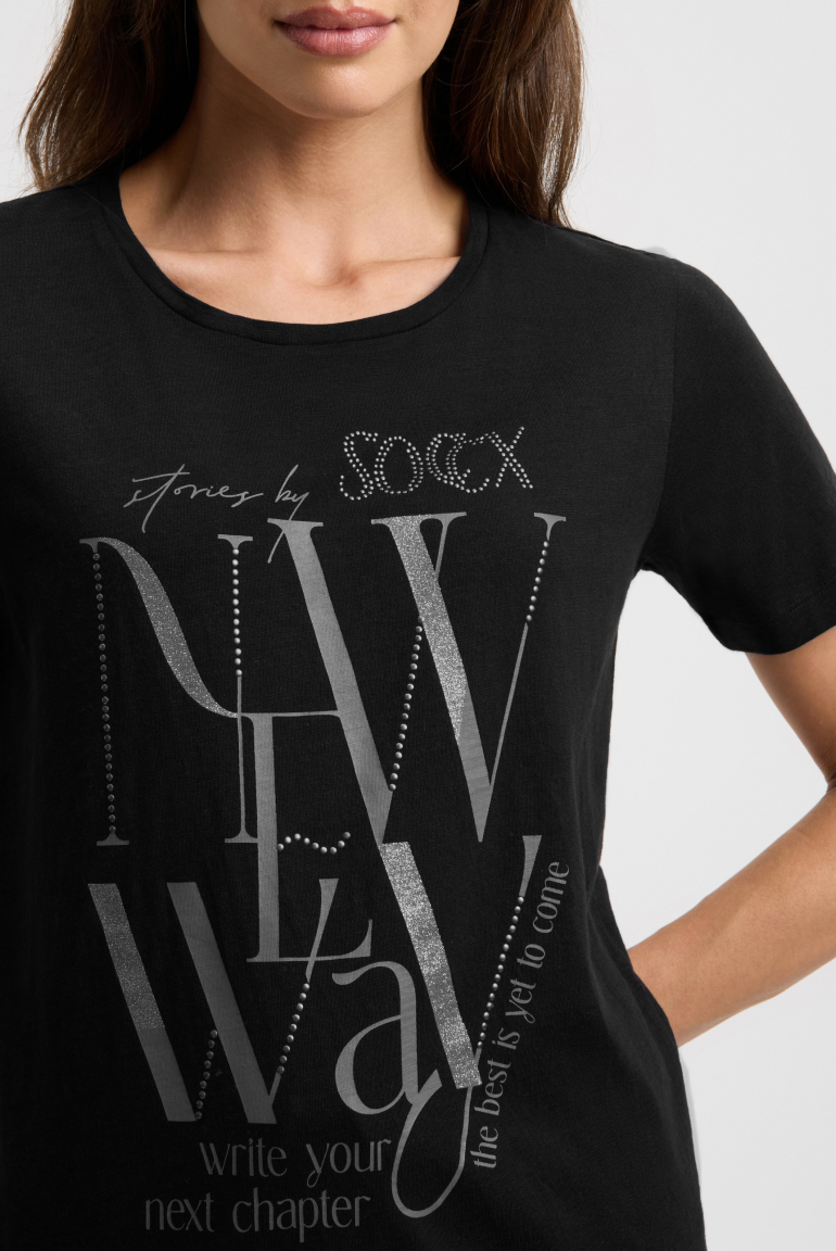 T-Shirt Rundhals mit Artwork