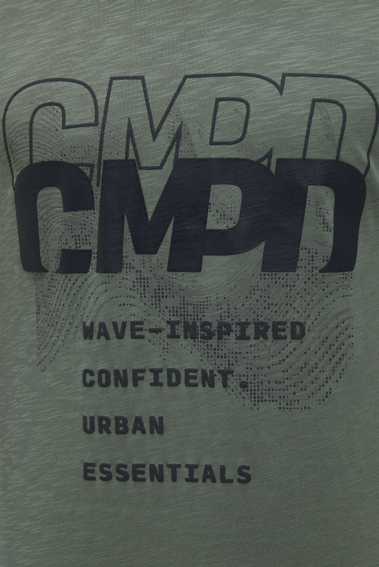 T-Shirt Rundhals mit Rubber Artwork