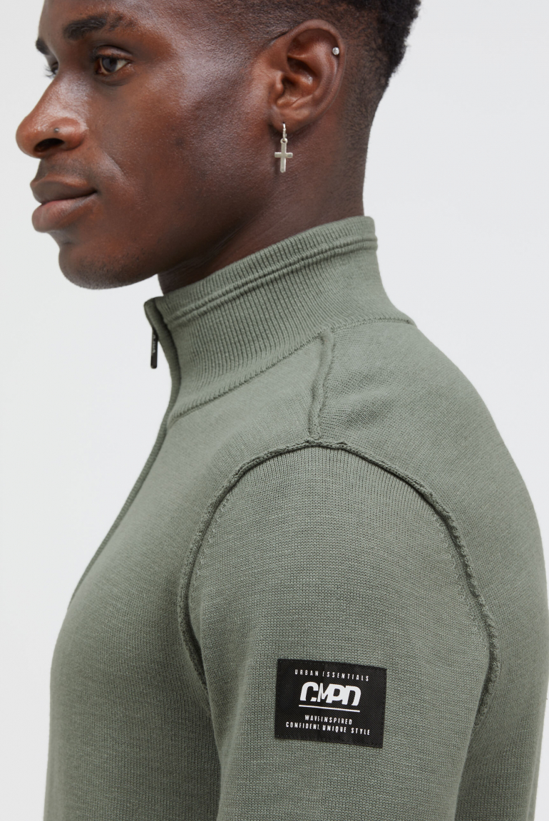 Troyer-Pullover mit Zipper