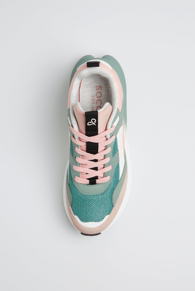 Wedge Sport Sneaker mit Dip-Dye-Sohle