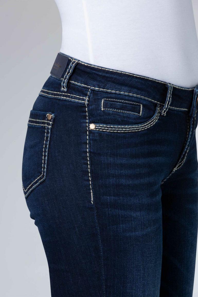 Regular Fit Jeans RO:MY mit Kontrastnähten dark blue - CAMP DAVID & SOCCX