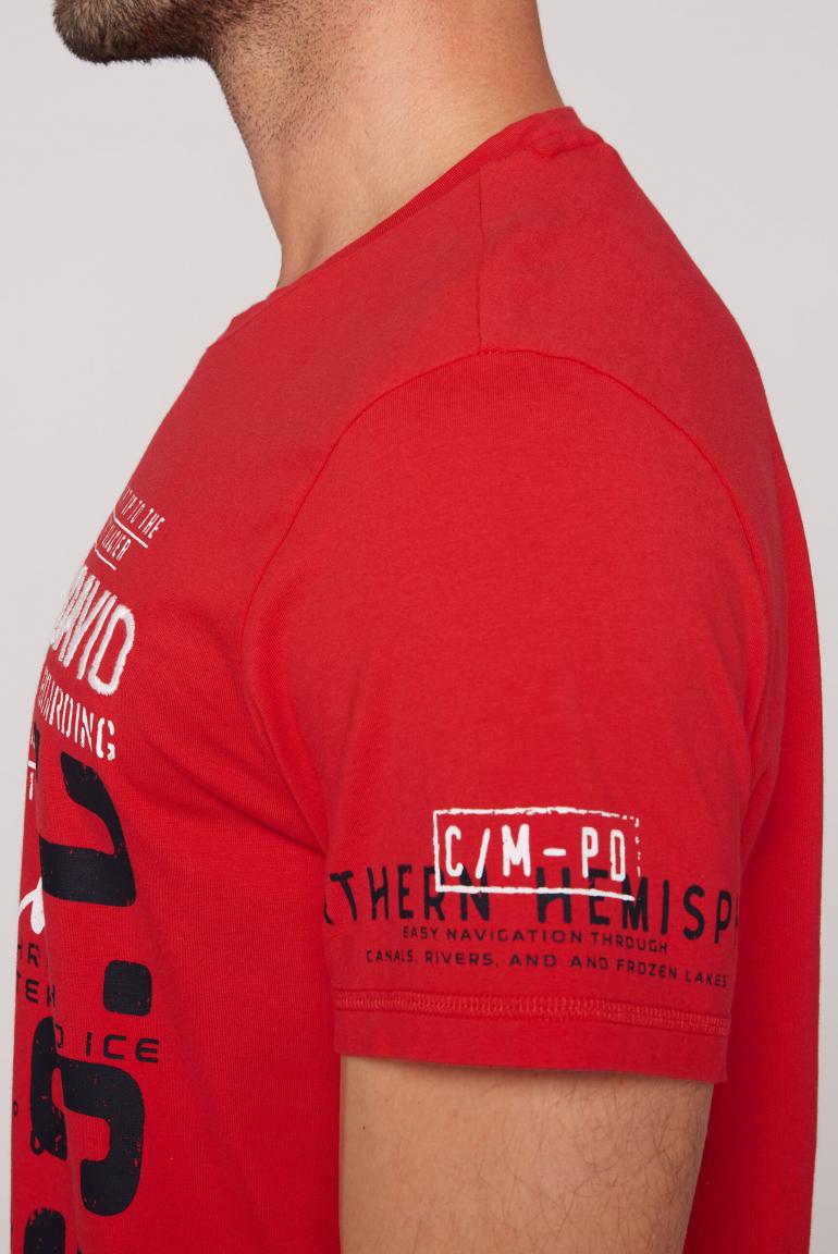 CAMP DAVID & SOCCX | T-Shirt mit Logo Artworks mission red