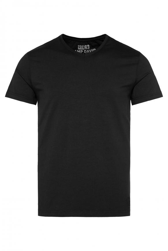 Basic T-Shirt mit V-Neck, Doppelpack