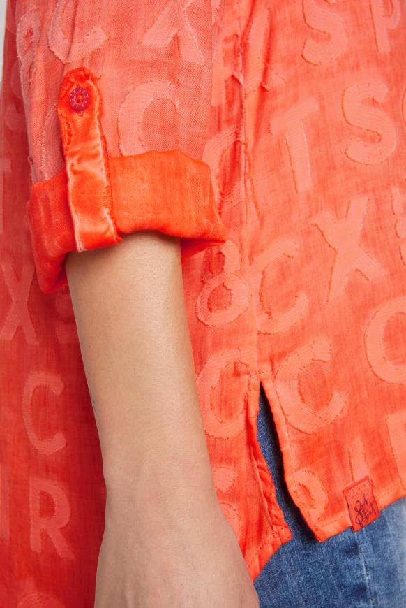 Bluse mit Intarsia-Muster