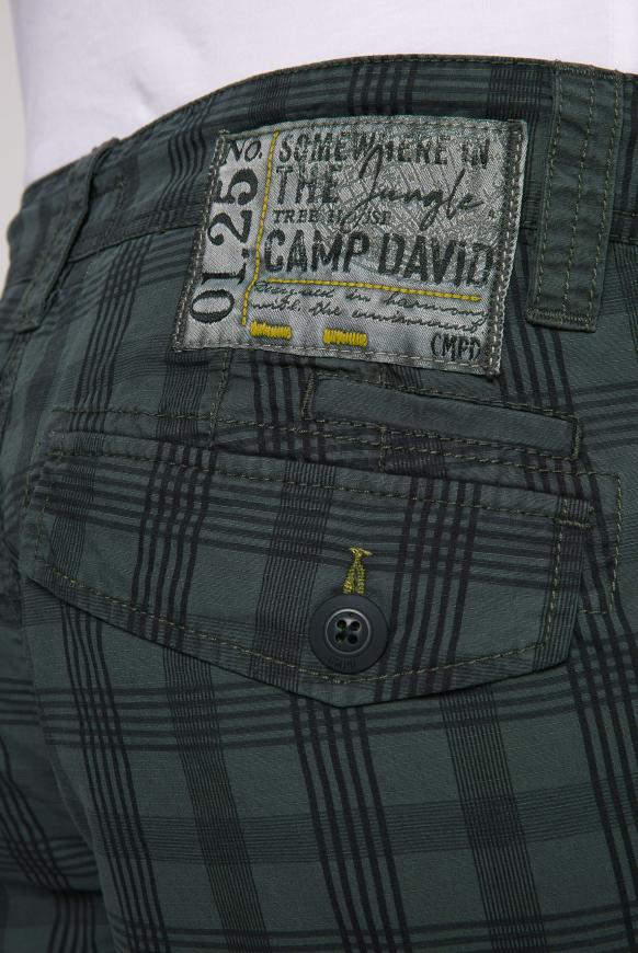 Cargo Shorts mit Karomuster