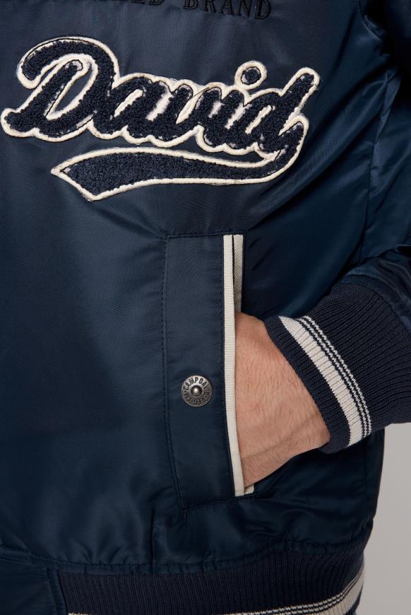College-Blouson mit Frottee-Logo